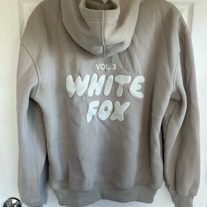 White fox hoodie